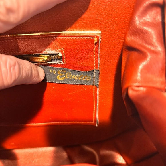 Vintage Floral Needlepoint Crossstitch Structured Handbag Coin Purse Closure - Picture 14 of 14